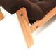 Vintage Brutalist 70s armchair with brown upholstery