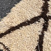 Tapis berbère Beni Ouarain vintage en laine 85x170 cm