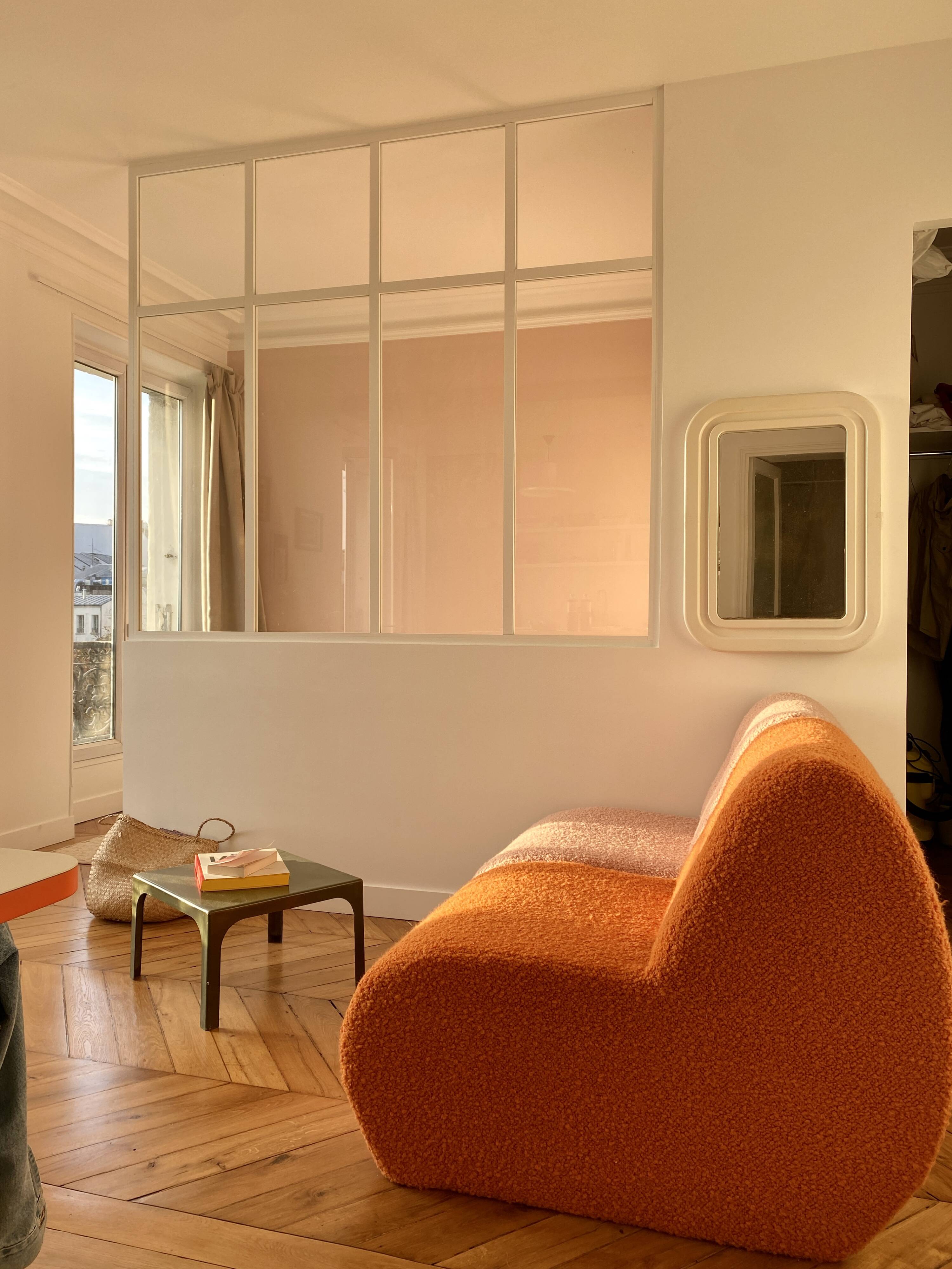 Chauffeuse rose ou orange