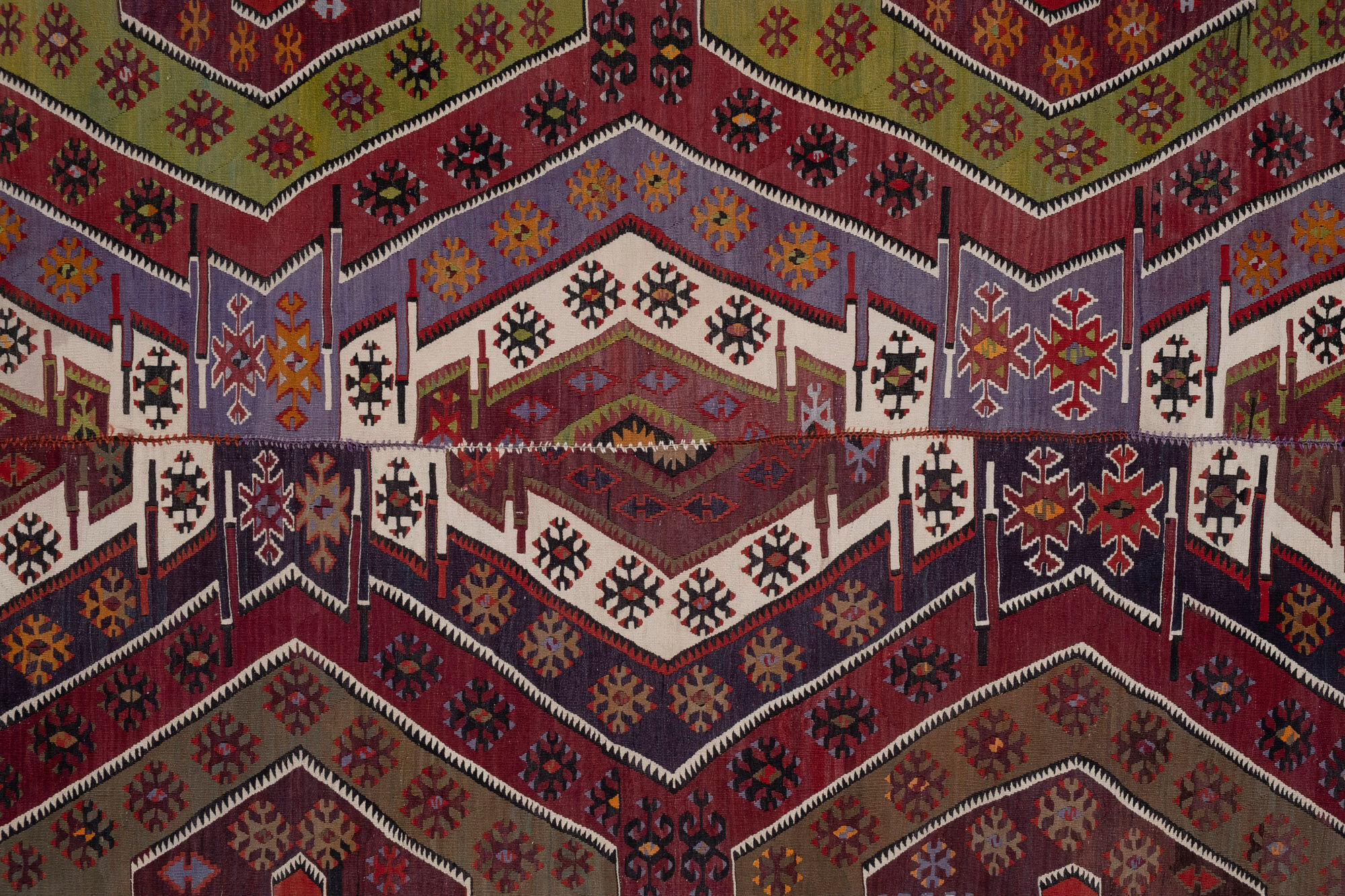 Turkish Kayseri Kilim Rug 173 x 403 cm