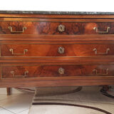 Chest of drawers louis XVI mahogany marble top