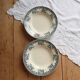 Vintage hollow plate Lavallière - Moulin des Loups - Floral rim