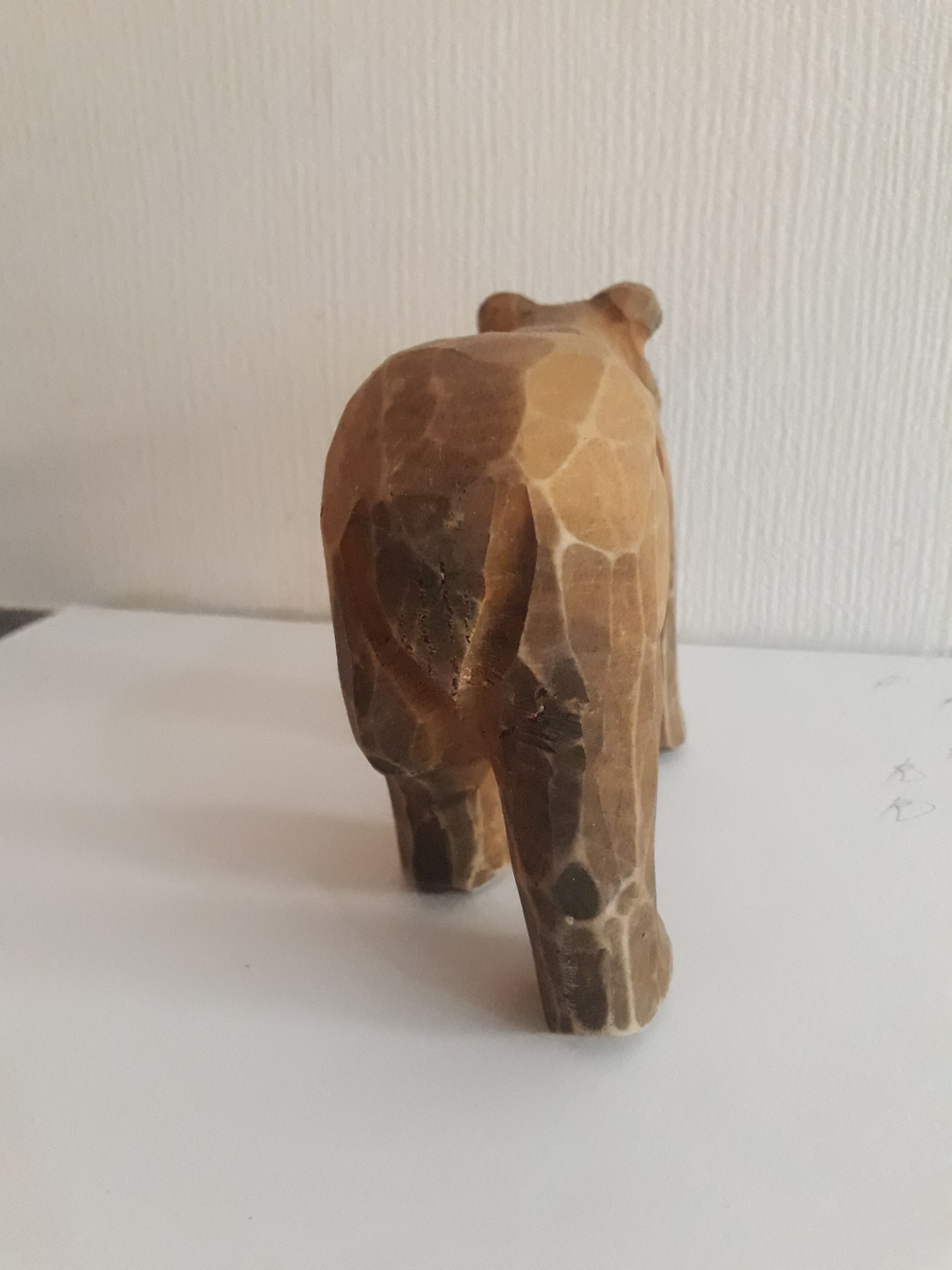 Carved wooden bear