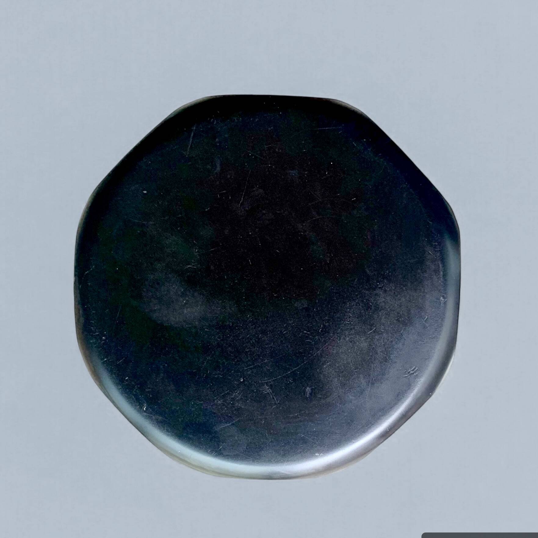 Vintage stool in black Bakelite and chrome metal Supra Luxe