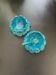 Blue ceramic salt and pepper shaker