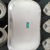 Silver coffee set and glass schott mainz 1970