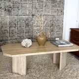 Travertine coffee table 1970