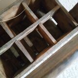Old wooden bin or bottle holder