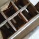 Old wooden bin or bottle holder