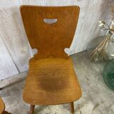 Pair of winstub (bistro) chairs