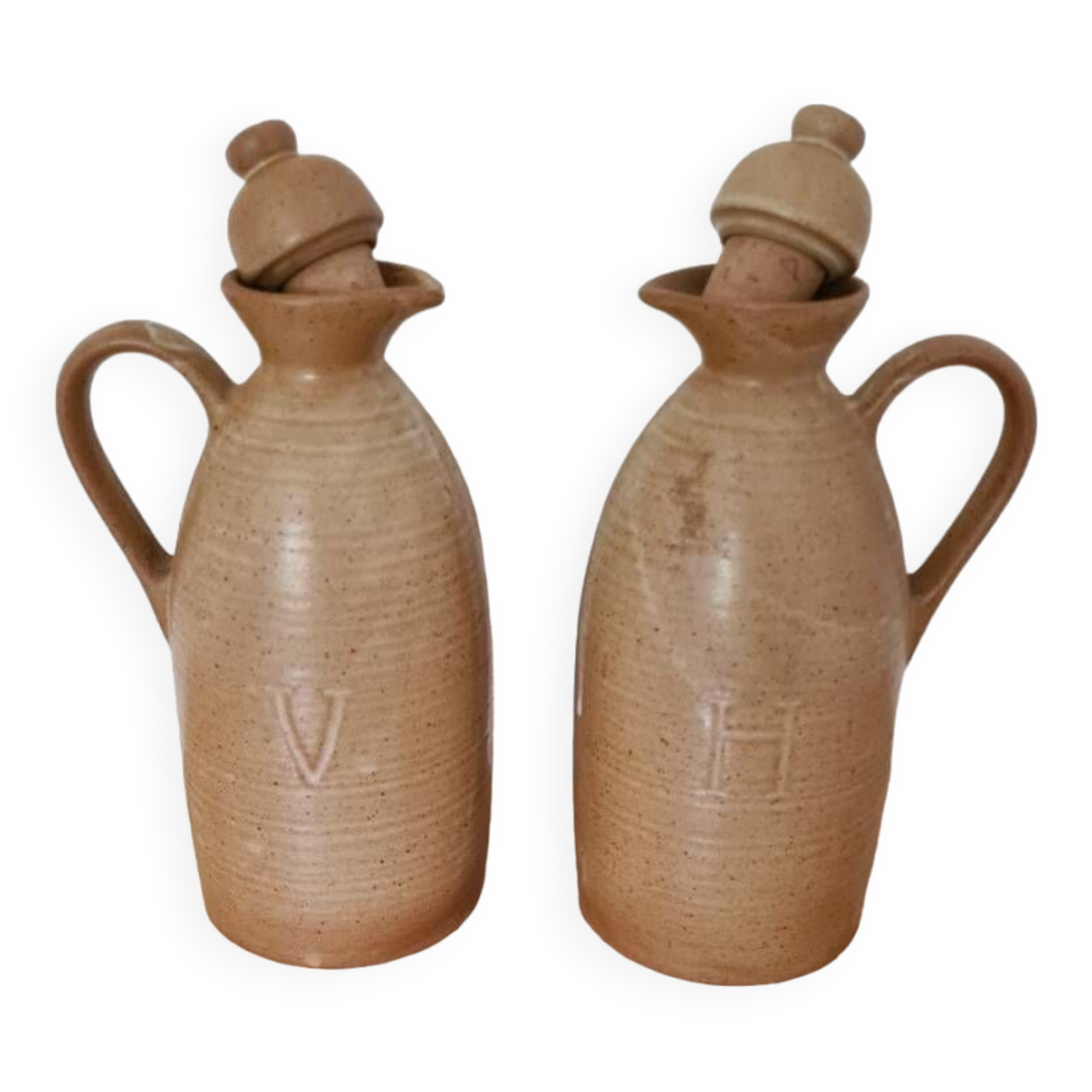 Carafe pitcher Stoneware Village France