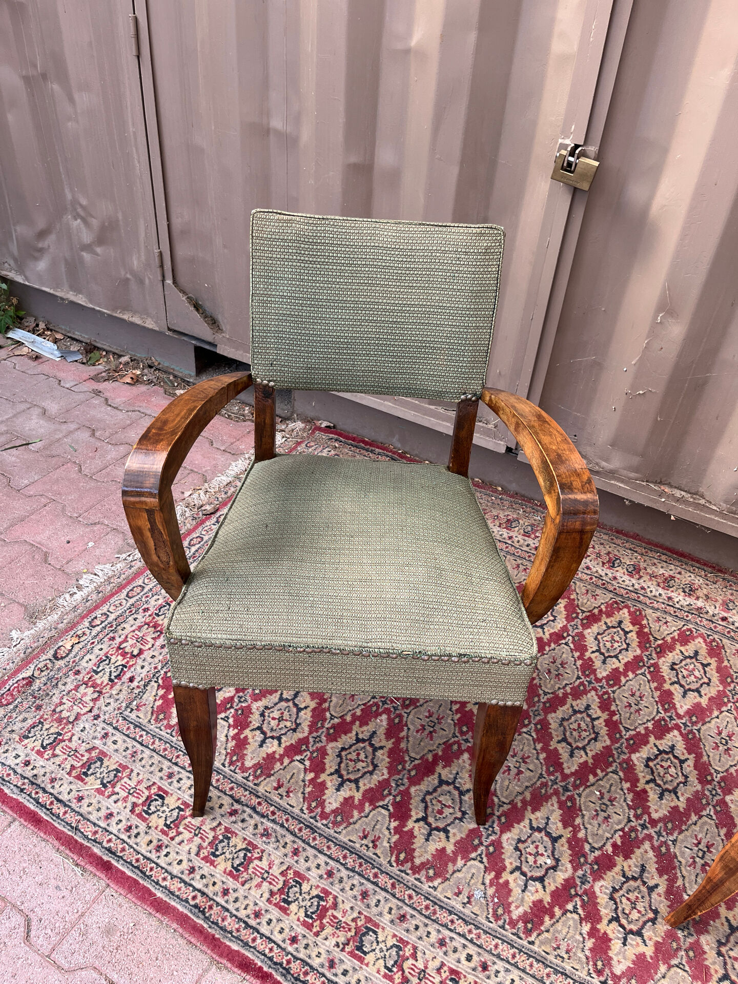Pair of bridge armchairs