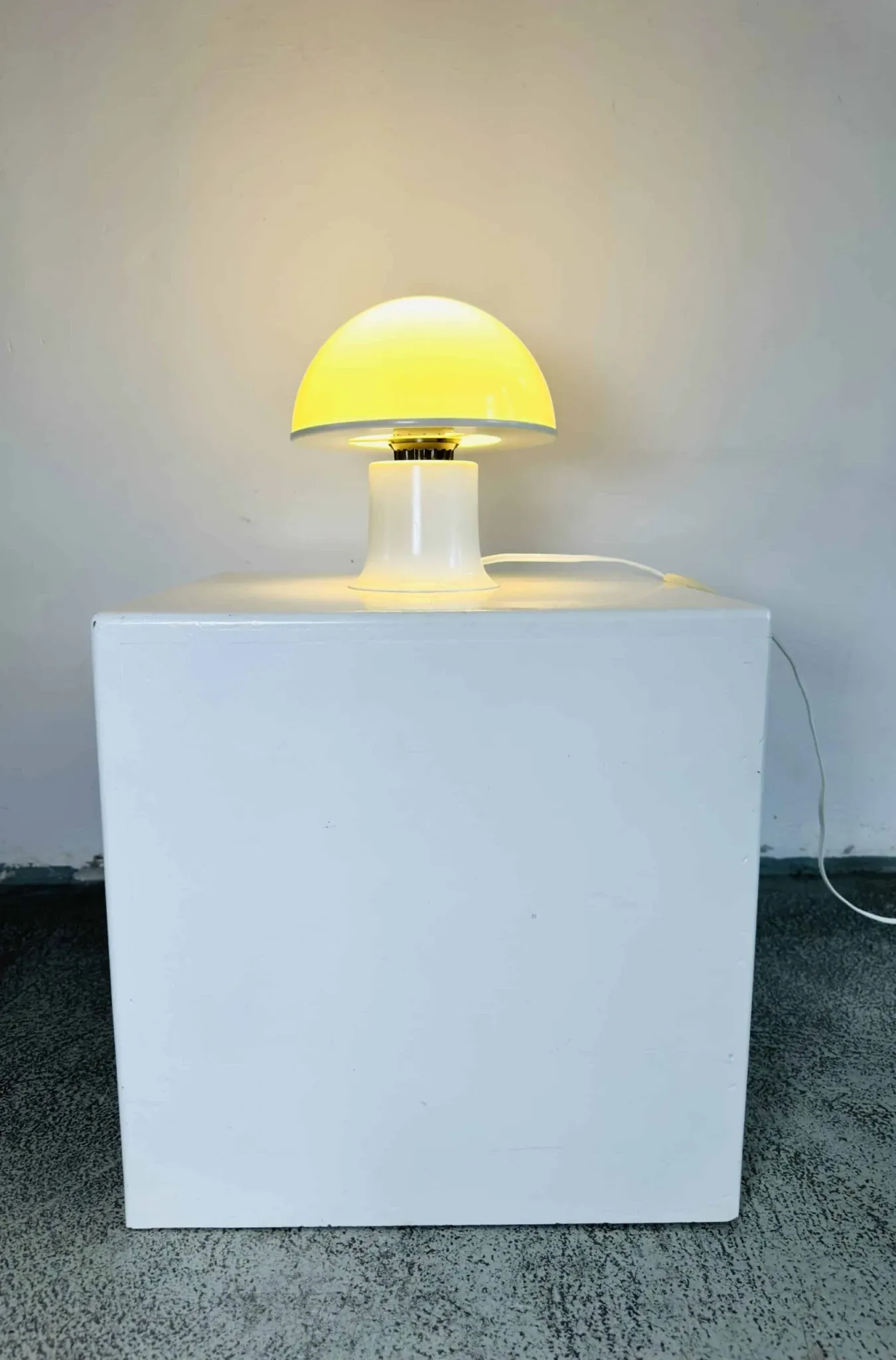 Lampe de table champignon par Dijkstra Lampen, Pays-Bas, années 1970.