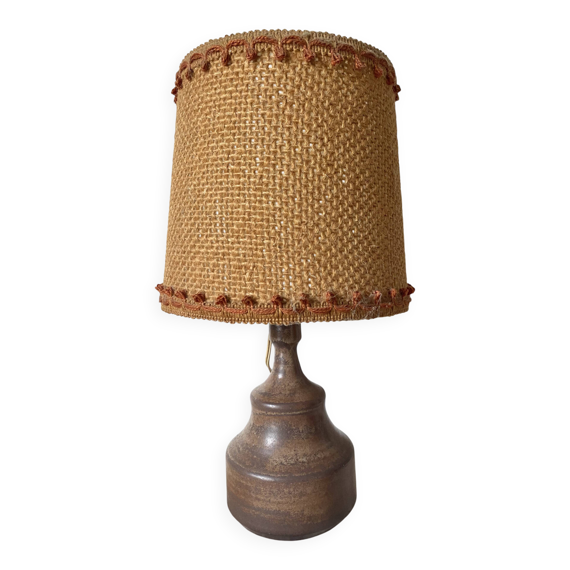 70s stoneware ceramic floor lamp, 42 cm