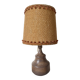Lampe pied en céramique grès années 70 , 42 cm