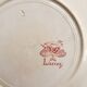 4 flat plates red earthenware Lunéville "Lucien"
