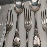 Christofle Marly cutlery set (6 forks + 6 soup spoons)