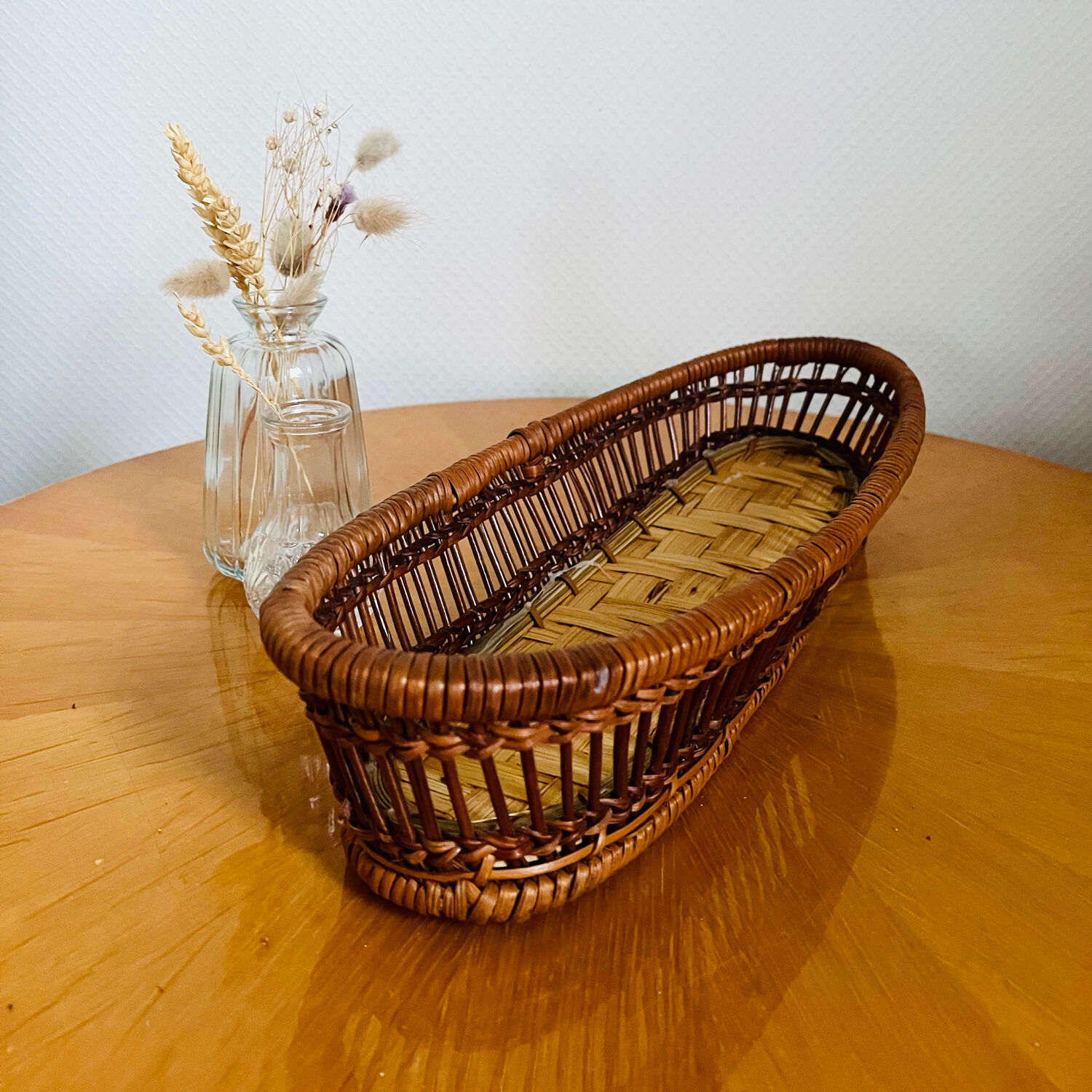 Vintage wicker basket