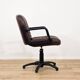 Brown swivel armchair pair by Palladium - made in Italy 1970