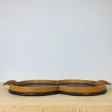 Art deco wood tray 52 cm