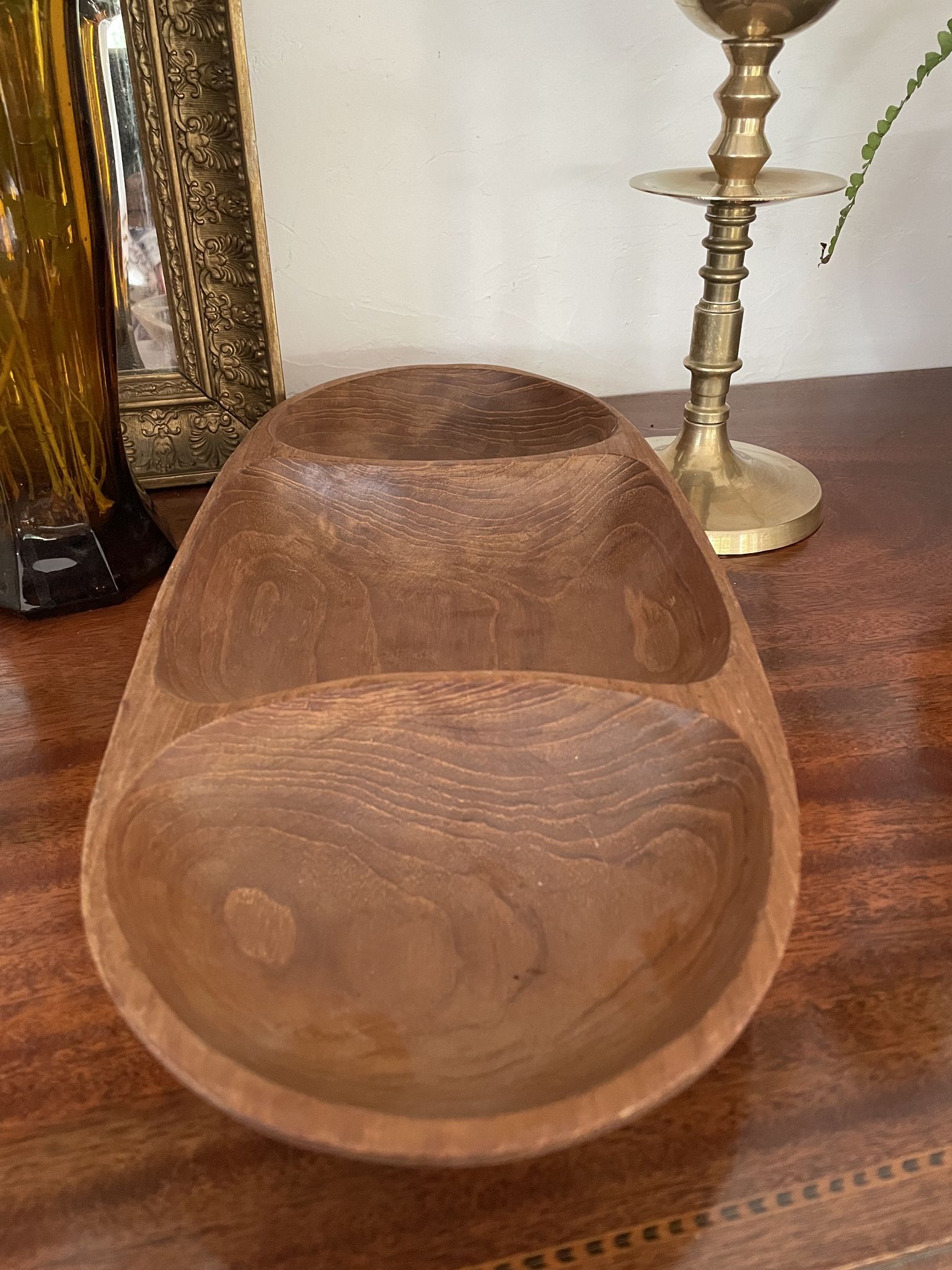 Plateau en bois vintage 41,5cm
