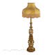 Eclectic antique carved wooden candlestick, Italy, 19th century.