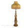 Eclectic antique carved wooden candlestick, Italy, 19th century.