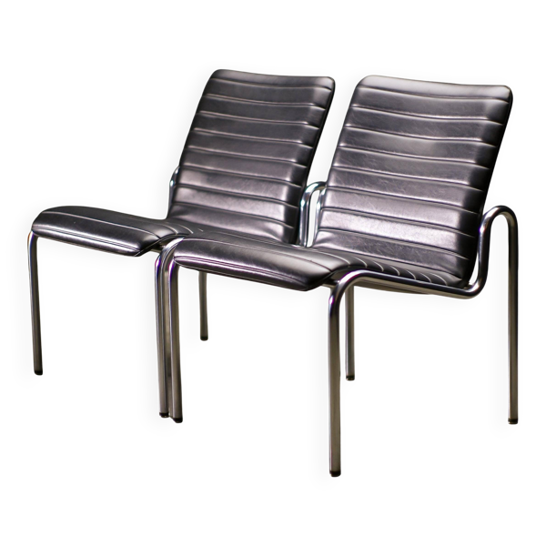 Paire de fauteuils modèle No 703 de Kho Liang Ie, 1968