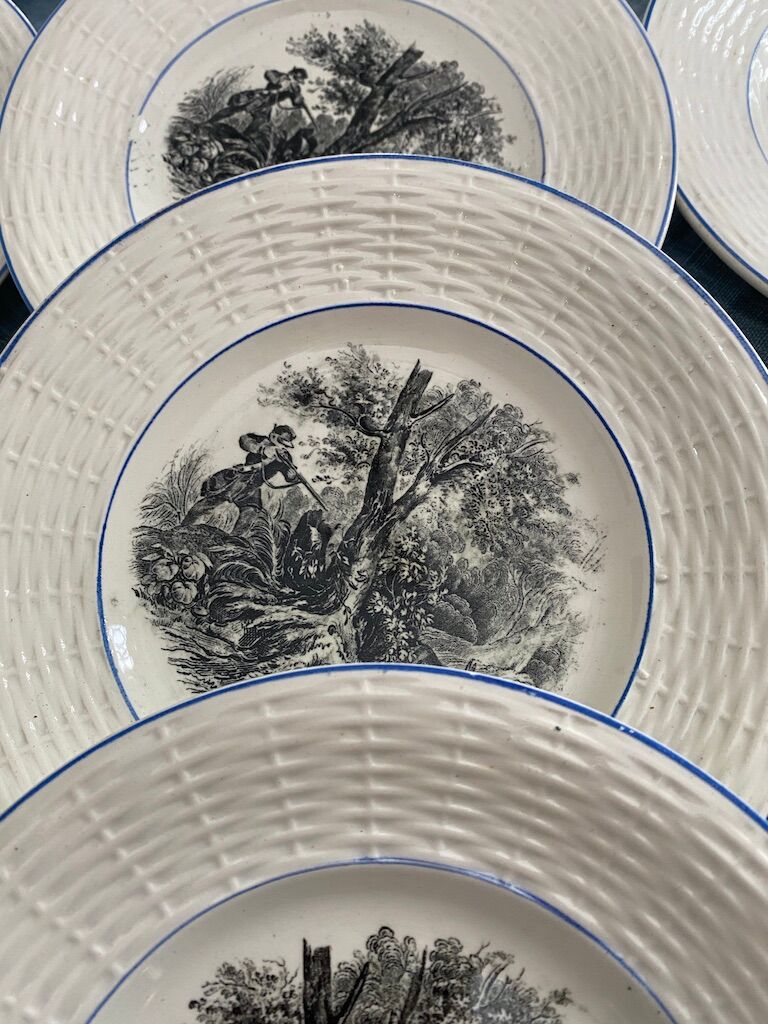 12 talking plates by Digoin