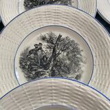 12 talking plates by Digoin