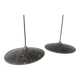 2 enamelled sheet metal suspensions