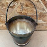 Old christofle ice bucket silver metal cooler + handle france #b210