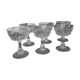6 crystal champagne glasses