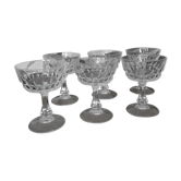 6 coupes à champagne en cristal
