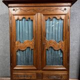 Louis XV period bookcase in solid oak circa 1750
