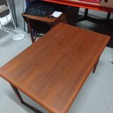 Extendable rectangular dining table "Horsbyg" - Danish design in teak