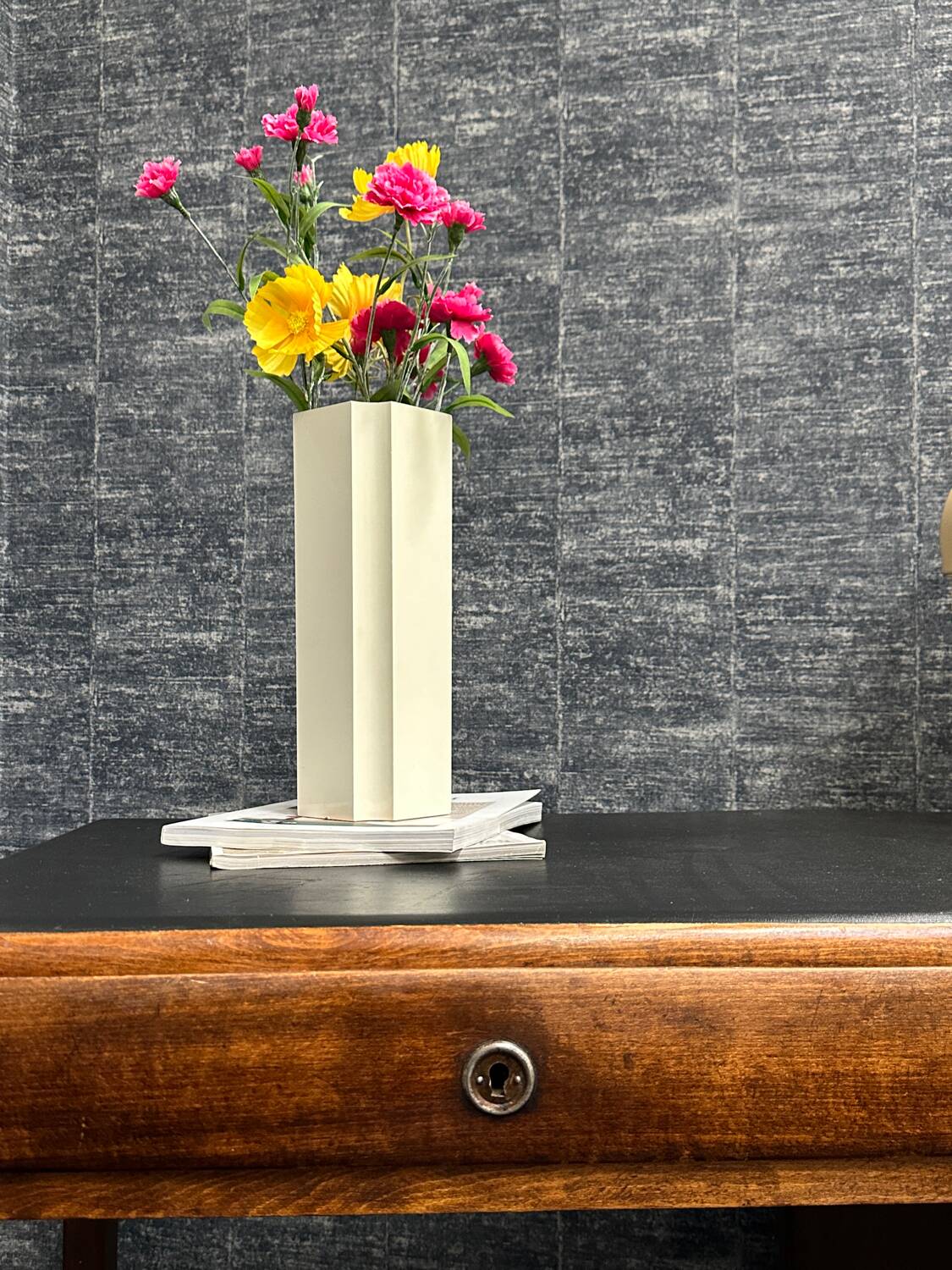 Vintage desk black tray