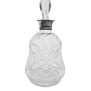 Art Deco crystal silver carafe, Denmark, 1930s
