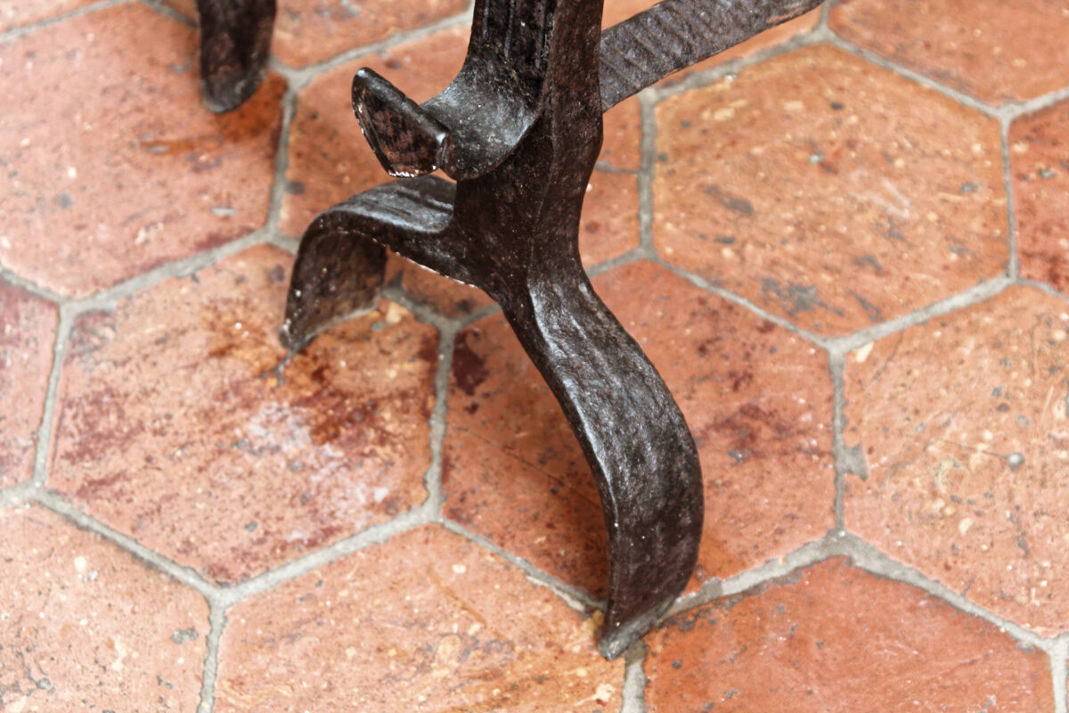 Pair of landiers, seventeenth century