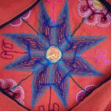 Orange Peruvian cushion cover