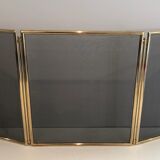 Brass and wire mesh firewall. french work. around 1970