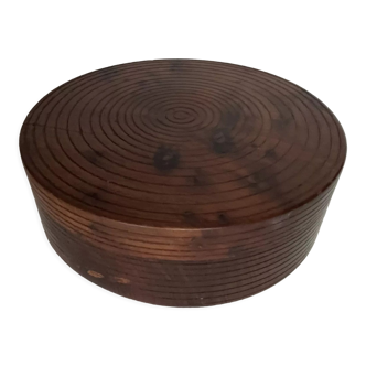 Bonbonnière ronde en bois