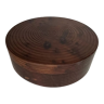 Round wooden bonbonnière