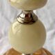 Lampe de table en marbre onyx vintage, années 1960-70