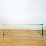 Moulded glass coffee table