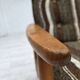 1970s, Danish armchair, beech wood, furniture wool fabric.