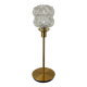 Table lamp globe in chiseled glass