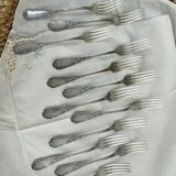 12 fourchettes plaqué argent