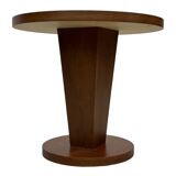 Vintage side table art deco style 80s wood minimalist design