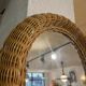 large wicker mirror